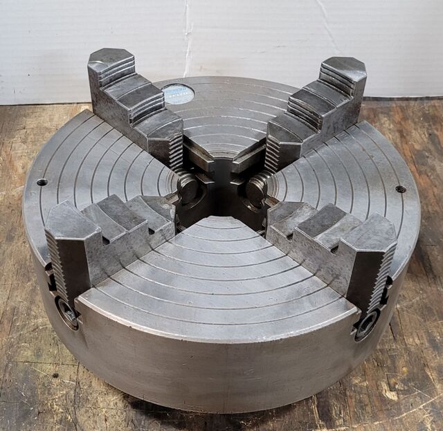 12" Pratt & Whitney Burnerd #S642D6, lathe chuck, 4-jaw, 2.75" hole, D1-6 - Image 7