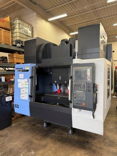 Daewoo Doosan #DMP-500/2SP, twin spindle CNC vertical machining center, dual 24 automatic tool changer, 40.9" - Image 3