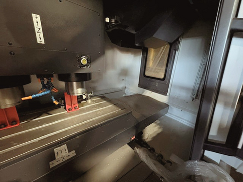 Daewoo Doosan #DMP-500/2SP, twin spindle CNC vertical machining center, dual 24 automatic tool changer, 40.9" - Image 7