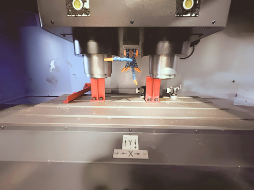 Daewoo Doosan #DMP-500/2SP, twin spindle CNC vertical machining center, dual 24 automatic tool changer, 40.9" - Image 9