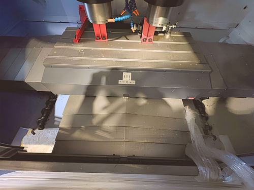 Daewoo Doosan #DMP-500/2SP, twin spindle CNC vertical machining center, dual 24 automatic tool changer, 40.9" - Image 10