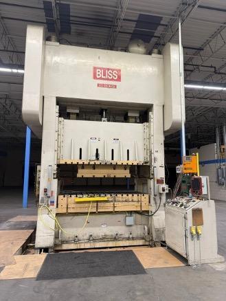 500 Ton, Bliss #SE2-500-96-54, straight side double crank press, 12" stroke, 44" Shut Height, 12" ram adj. - Image 5