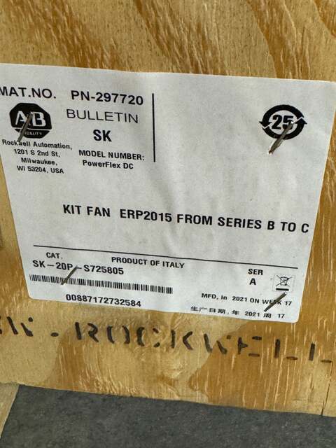 Allen-Bradley #SK-20P-S725805, drive fan kit - Image 2