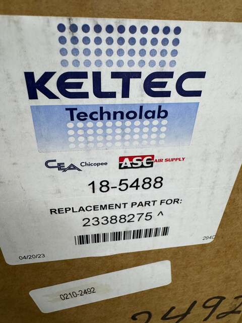 Keltec Technolab #18-5488, air filter element, 21" H x 9-7/8" outside dimension x 6-11/16" ID - Image 3