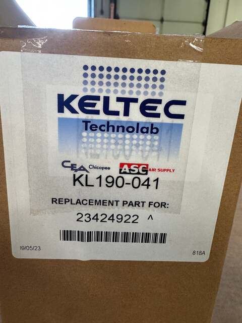 Keltec Technolab #KL190-041, oil filter element, 4.49" outside dimension x 9.13" H - Image 2