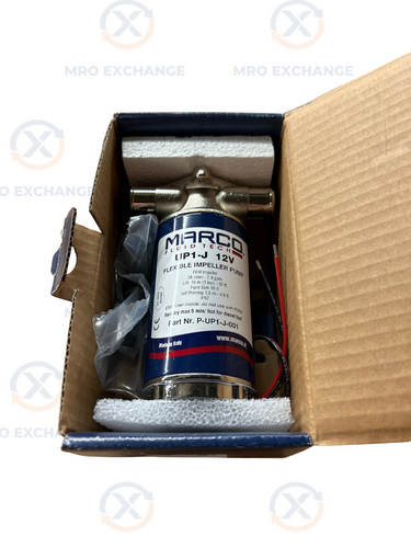 Marco #P-UP1-J-001, water transfer pump, flexible rubber impeller, 7 GPM, 12V - Image 1