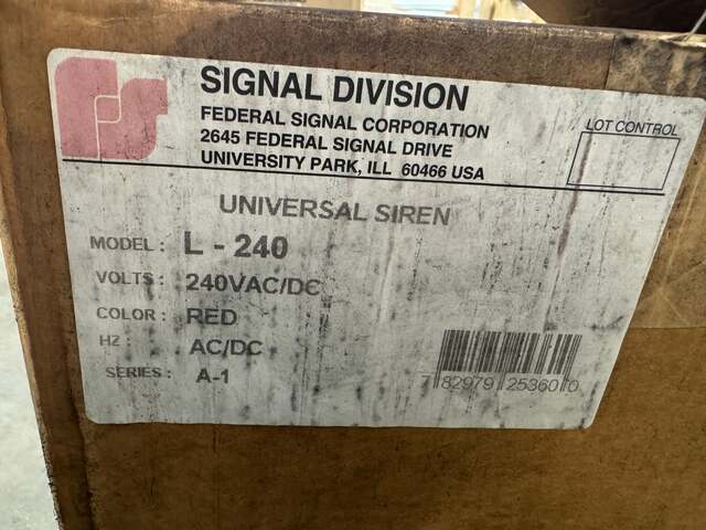 Federal Signal #L-240, universal siren - Image 3