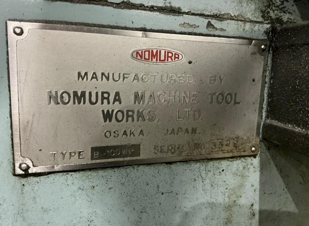 4" Nomura #B-100WP, table type horizontal boring mill, #50 taper, 96" X, 60" Y, 43" Z, 1200 RPM, #50, 20 HP - Image 3
