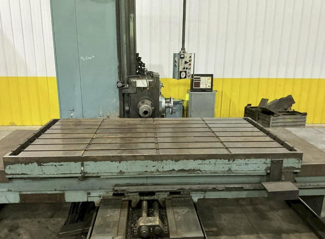 4" Nomura #B-100WP, table type horizontal boring mill, #50 taper, 96" X, 60" Y, 43" Z, 1200 RPM, #50, 20 HP - Image 8