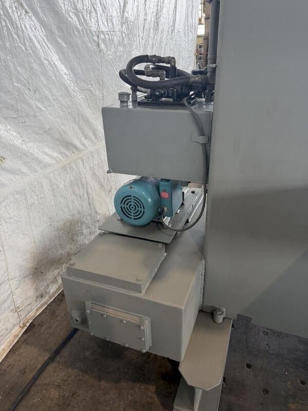 100 Ton, Eitel, hydraulic C-frame press, 16" stroke, 23.5" throat, 27" open, 84" x21" bed, 5" cylinder - Image 6