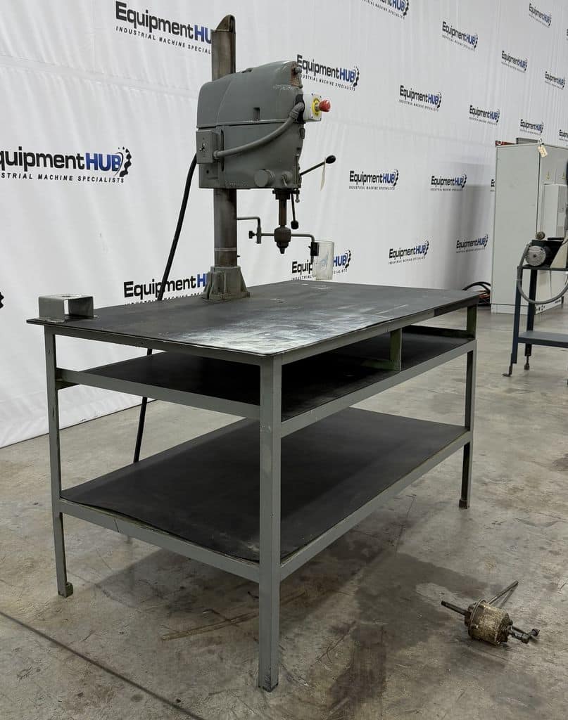 17" Electro-Mechano, drill press, variable speed 150-4000 RPM, tapping head, table - Image 3