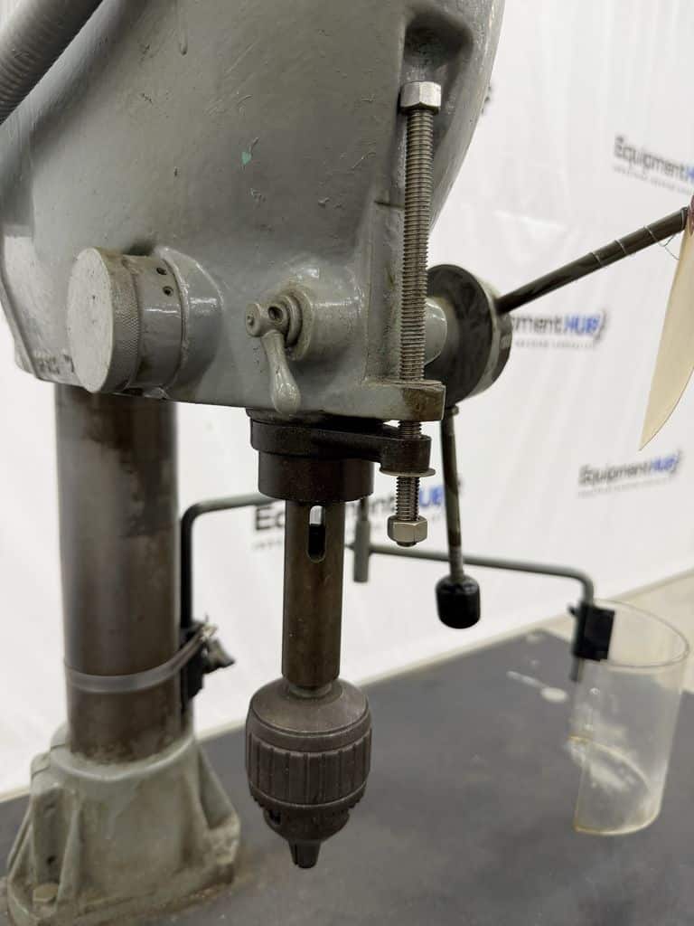 17" Electro-Mechano, drill press, variable speed 150-4000 RPM, tapping head, table - Image 9