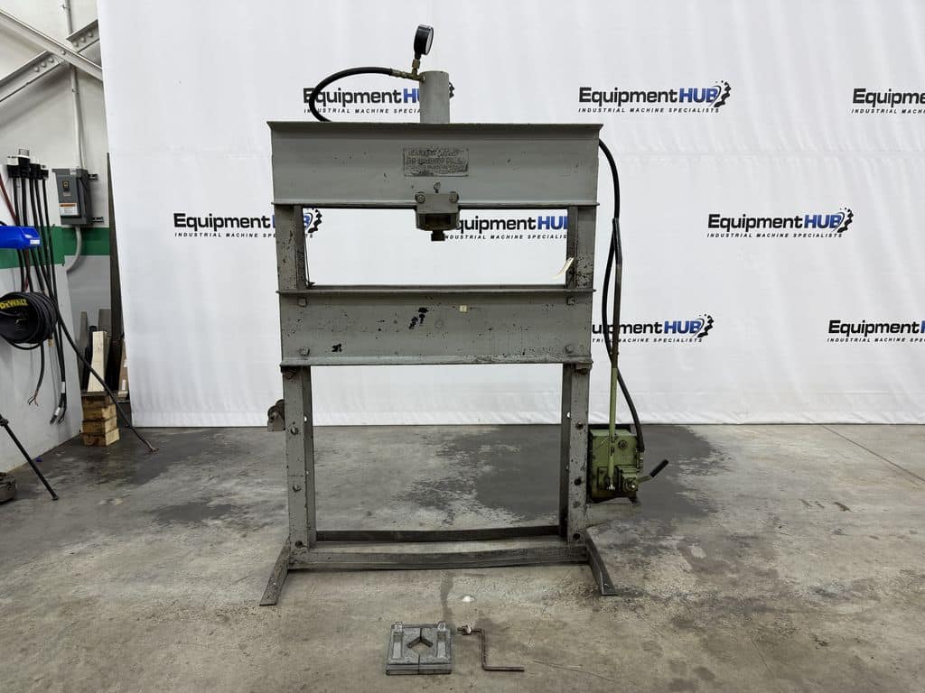 60 Ton, Rodgers #S-60-13-2, H-Frame hydraulic press, 13" stroke, 45" between frames, hand crank - Image 1