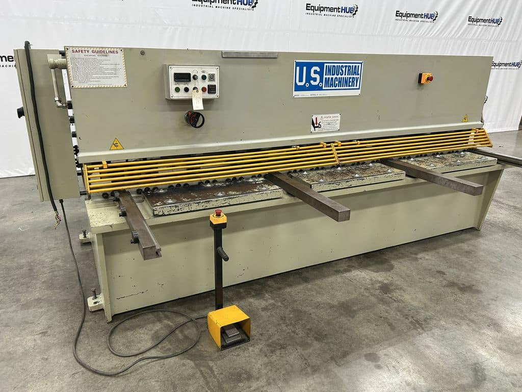 1/4" x 10' U.S. Industrial #US1025, hydraulic power squaring shear, 36" back gauge, 15 HP, 14 SPM - Image 3