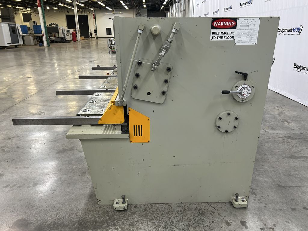 1/4" x 10' U.S. Industrial #US1025, hydraulic power squaring shear, 36" back gauge, 15 HP, 14 SPM - Image 10
