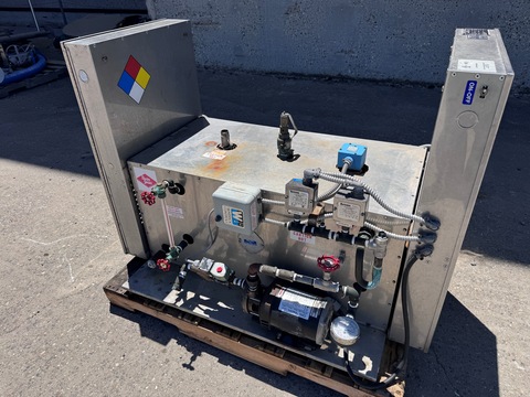 5 HP Electro-Steam, Electric Steam Generator, Stainless Steel, skid mounted w/ process piping & valves - Image 2