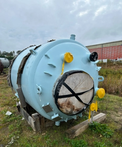 1000 gallon De Dietrich, Glass Lined Reactor Body, 100 psi @ 400°F vessel, 90 psi @ 400°F jacket, reglassed - Image 1