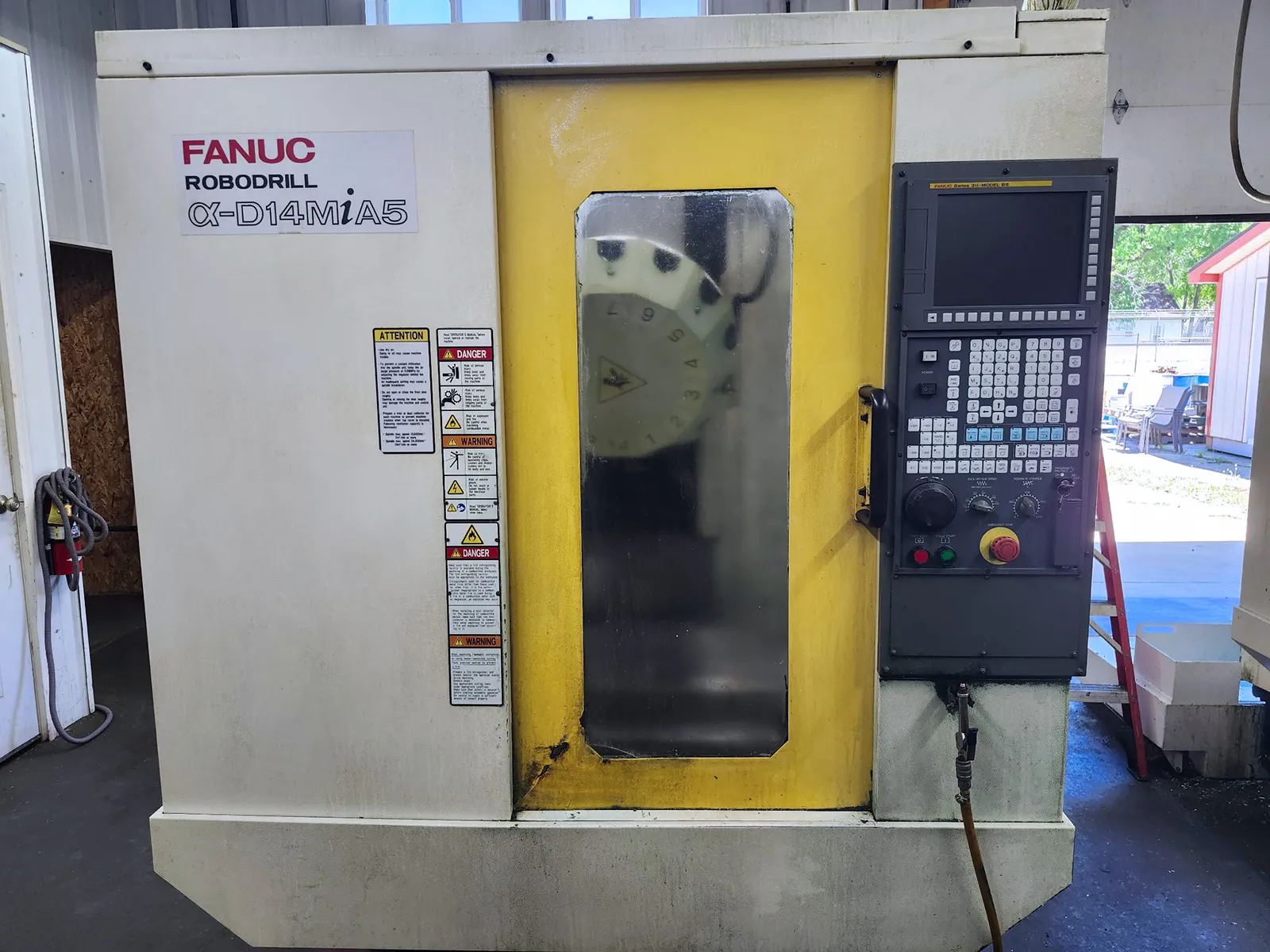 Fanuc #Robodrill-D14MiA5, CNC vertical machining center, 14 automatic tool changer, 19.7" X, 15.7" Y, 13" Z - Image 1