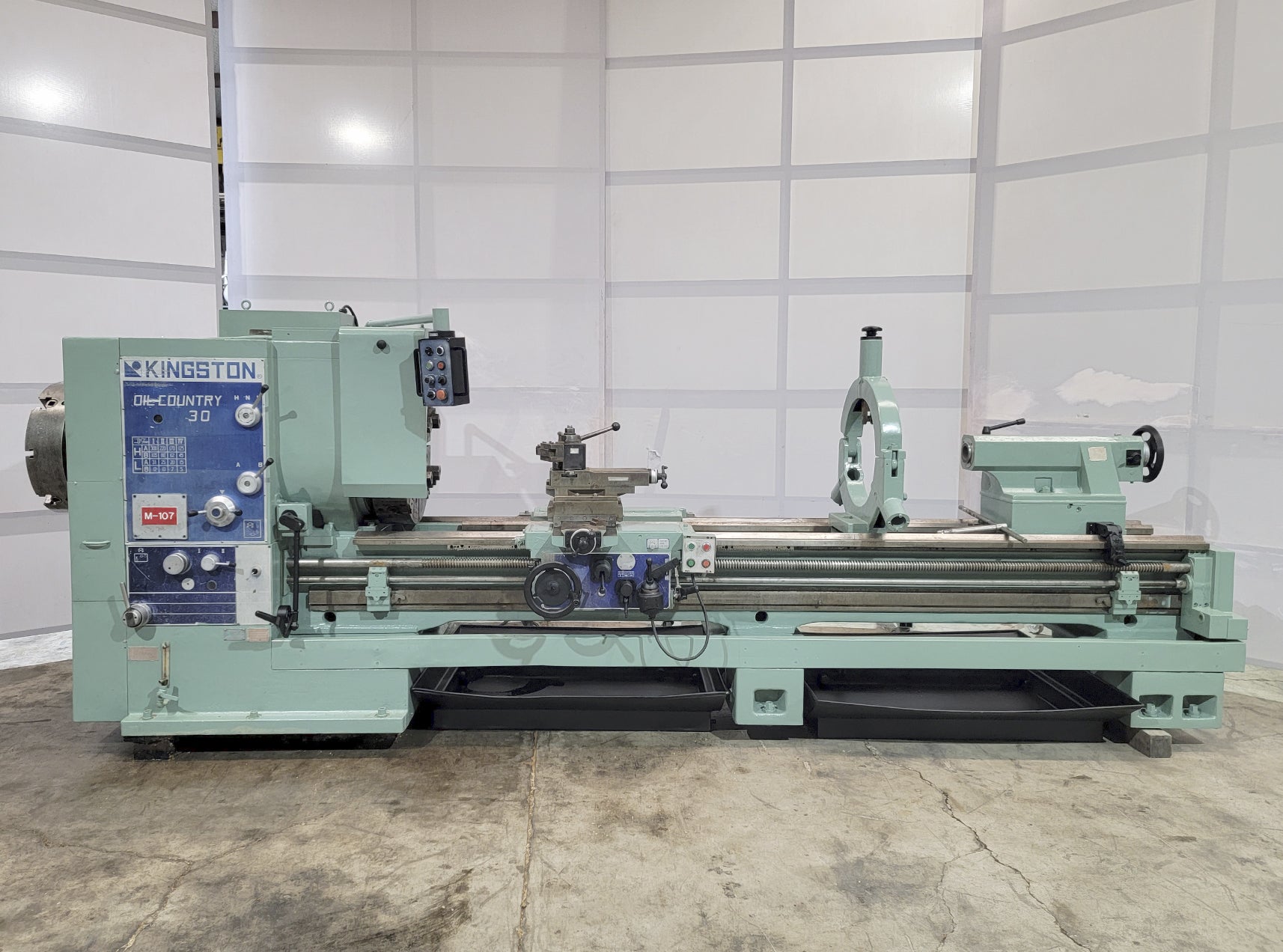 30" x 120" Kingston #HK3000, engine lathe, 12" bore - Image 1
