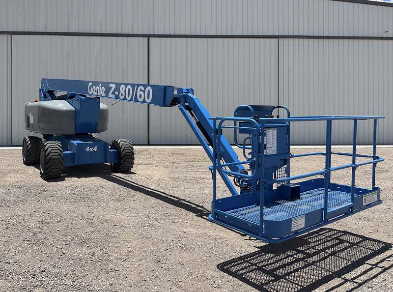 500 lb. Genie #Z-80/60, articulated boom lift, 80' working height, Deutz diesel engine, 4X4, pneumatic tires - Image 2