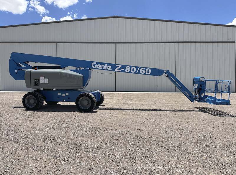 500 lb. Genie #Z-80/60, articulated boom lift, 80' working height, Deutz diesel engine, 4X4, pneumatic tires - Image 3