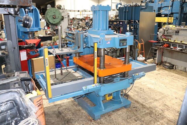 100 Ton, Central / Hannifin #M518-00, 4 Post Die Trim Press, 32" x32" bed, 18" Shut Height, 18" stroke, AB - Image 2