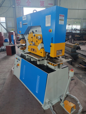 2-1/4" x 3-15/16" x 1/2" Ficom #H-90, ironworker, 90 ton, 14" throat, 5 stations, dual operator, 7.5 HP, New - Image 2