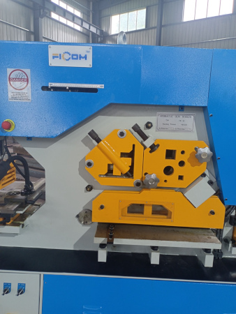 2-1/4" x 3-15/16" x 1/2" Ficom #H-90, ironworker, 90 ton, 14" throat, 5 stations, dual operator, 7.5 HP, New - Image 4