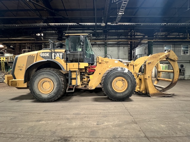 Caterpillar #980K, Wheel Loader, Log Forks, 16,780 hours, 2013 - Image 1