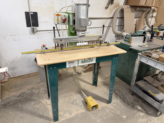 21 Spindle, Detel #MV-21P, boring machine, 32mm spindle centers, 3 HP, 220 V., 3 Ph. - Image 2