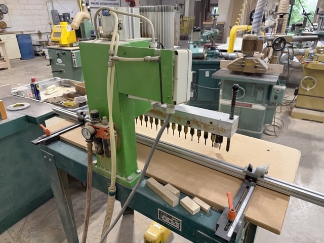 21 Spindle, Detel #MV-21P, boring machine, 32mm spindle centers, 3 HP, 220 V., 3 Ph. - Image 6