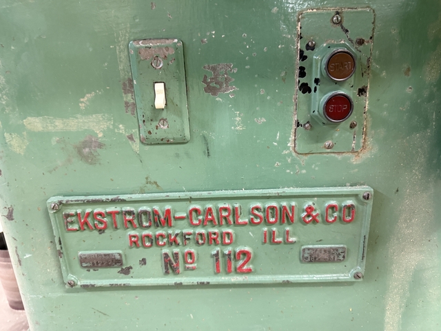 Ekstrom Carlson #112, Oscillating Edge Sander, 11" x 60" table, 58" x 9" platen, 5 HP, 220/440 V., 3 Ph. - Image 8