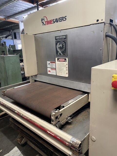 37" Timesavers #137-1HDMW, wide belt sander/grinder, 20 HP, 15-45 FPM, 37" x 60" belt, 230/460 V., 3 Ph. - Image 4