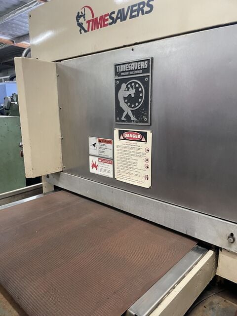 37" Timesavers #137-1HDMW, wide belt sander/grinder, 20 HP, 15-45 FPM, 37" x 60" belt, 230/460 V., 3 Ph. - Image 6
