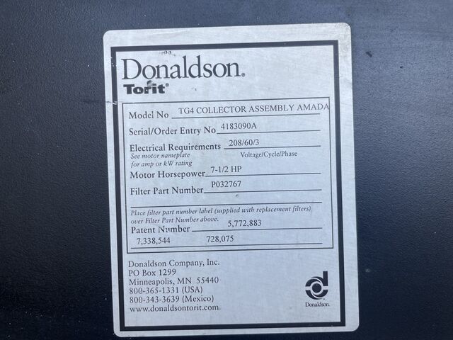 2,000 cfm Donaldson Torit #TG-4, cartridge dust collector, 7.5 HP, 208 V., 3 Ph. - Image 4