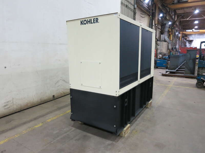 50 KW Kohler #50REOZJC, diesel generator set, 120/240 Volts, 1 phase, John Deere #4024HF285, sound attenuated - Image 2