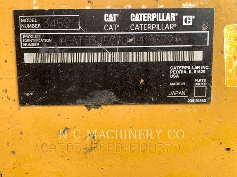 Caterpillar 345C L, 18876 hours, S/N: DHP00379, 2006 - Image 6