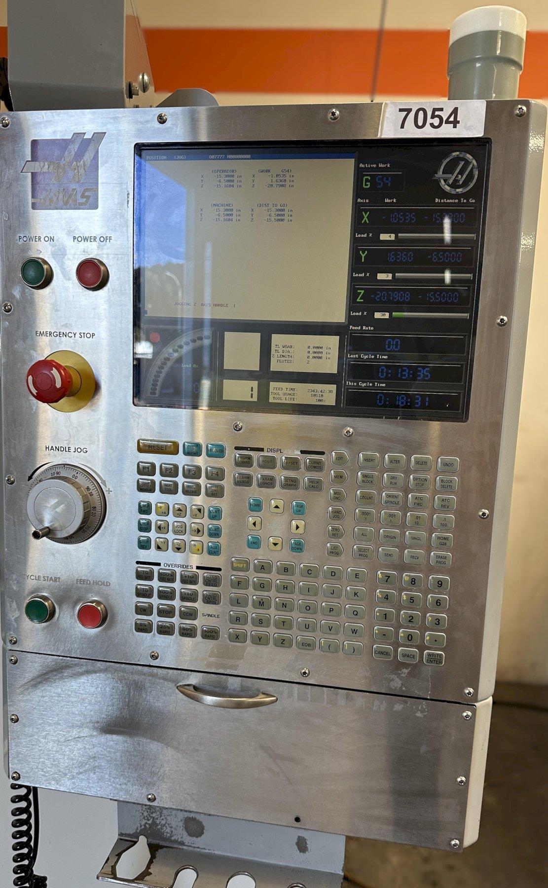 Haas #VF-2D, CNC vertical machining center, 24 automatic tool changer, 30" X, 16" Y, 20" Z, 8100 RPM, #40, 30 - Image 2