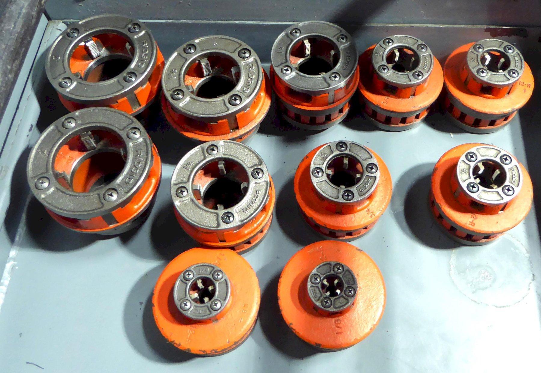Oster #432, power drive, portable cart, misc. ridgid dies and accessories - Image 3