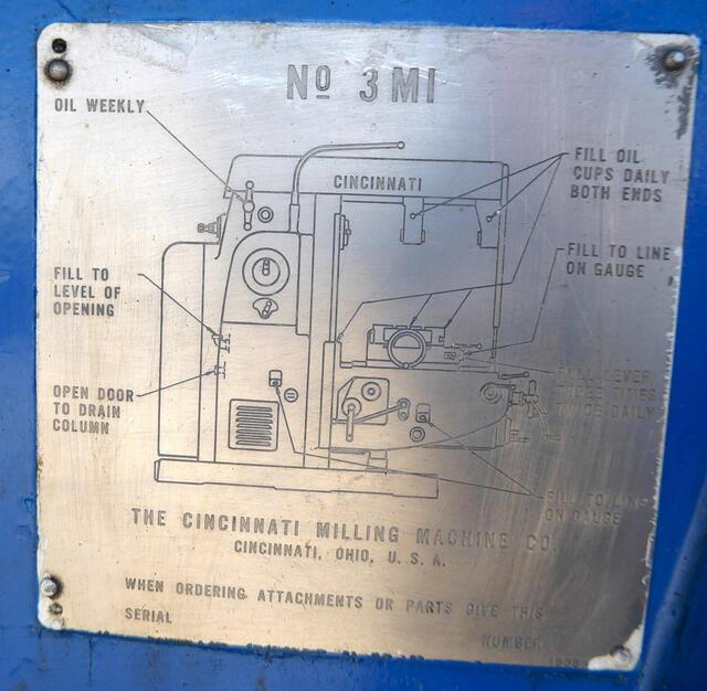 Cincinnati, independent overhead spindle, milling attachment - Image 10