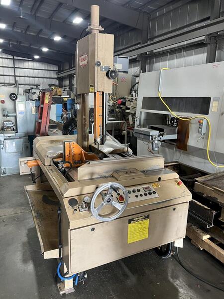 17" x 25.4" Kalamazoo #VG-450L, tilt frame vertical band saw, 1.25" x .042" x 174" blade, 65-400 FPM, manual - Image 1