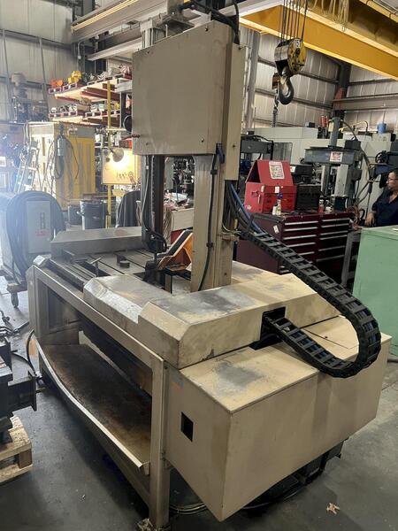 17" x 25.4" Kalamazoo #VG-450L, tilt frame vertical band saw, 1.25" x .042" x 174" blade, 65-400 FPM, manual - Image 4