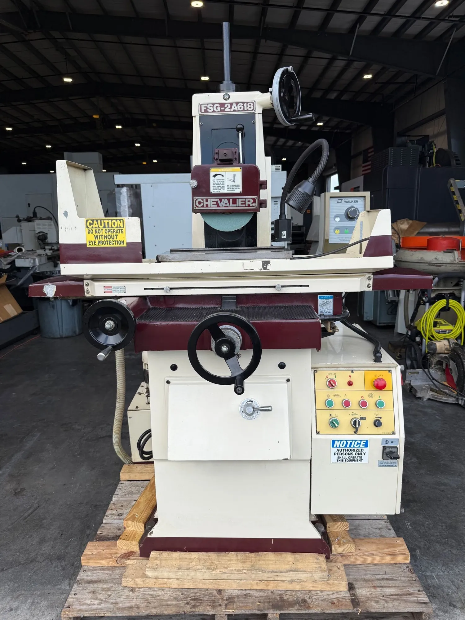 6" x 18" Chevalier #FSG-2A618, 2-Axis hydraulic surface grinder, 7" grinding wheel, 16-82 FPM, 3450 RPM - Image 2