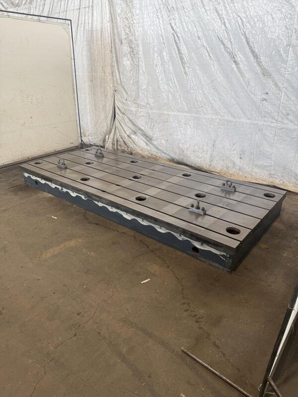 138" L x 59" width x 12" H, T-slotted floor plate - Image 2