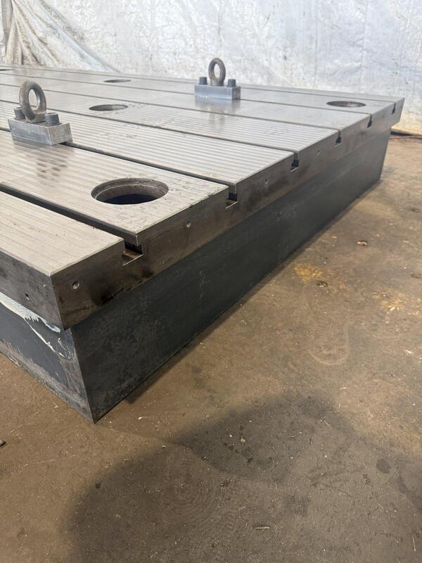 138" L x 59" width x 12" H, T-slotted floor plate - Image 4