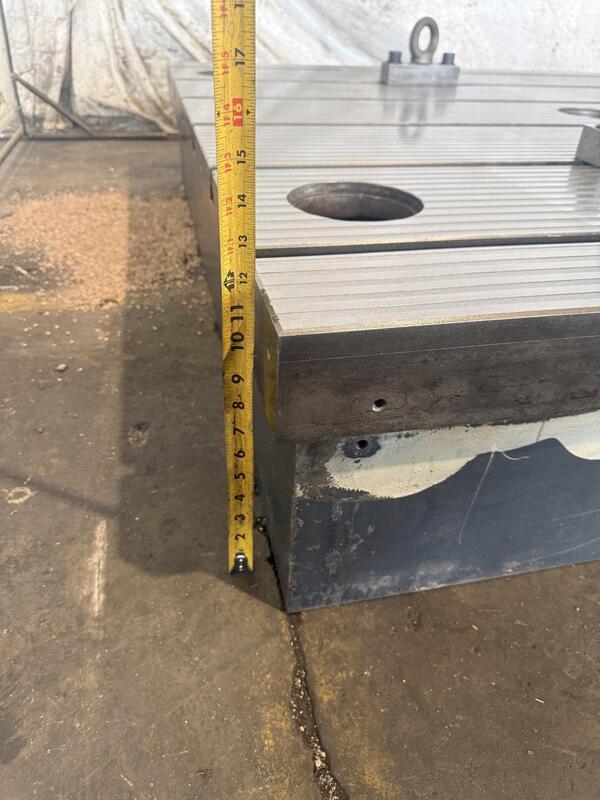 138" L x 59" width x 12" H, T-slotted floor plate - Image 8