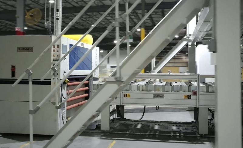 48" Unimak #FLL-1400-PUR, laminating line, flying knife, 15-82 FPM, 10"-48" width, 1/8"-2-3/8" thickness, 2023 - Image 2