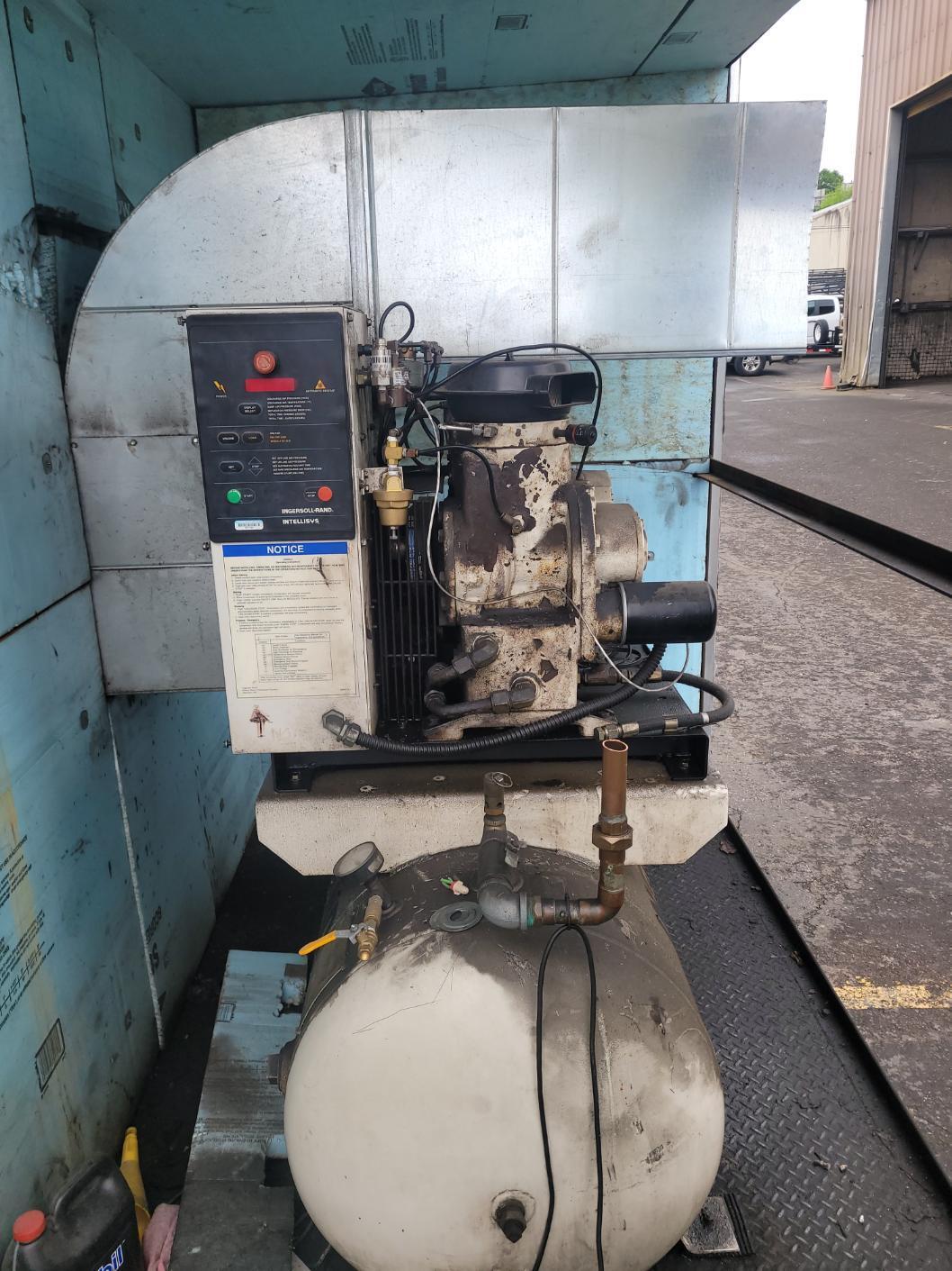 55 cfm, 125 psig, Ingersoll-Rand #U15H-SP, rotary screw air compressor, 15 HP, 230/460 V., 1994 - Image 3