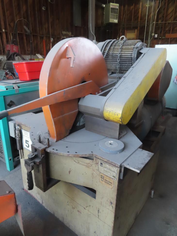 24" Continental Machine #DM-2420, abrasive cut-off saw, 20 HP, 1750 RPM, 230/460 V., 1978 - Image 1