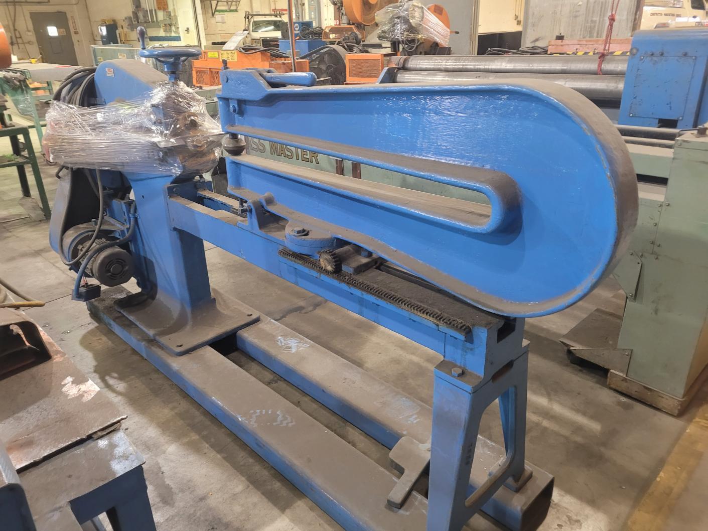 Pexto #3536-A, power circle shear, 12 gauge M/S, 7"-72" circle diameter, 19" head depth, foot pedal, 1.5 HP - Image 6